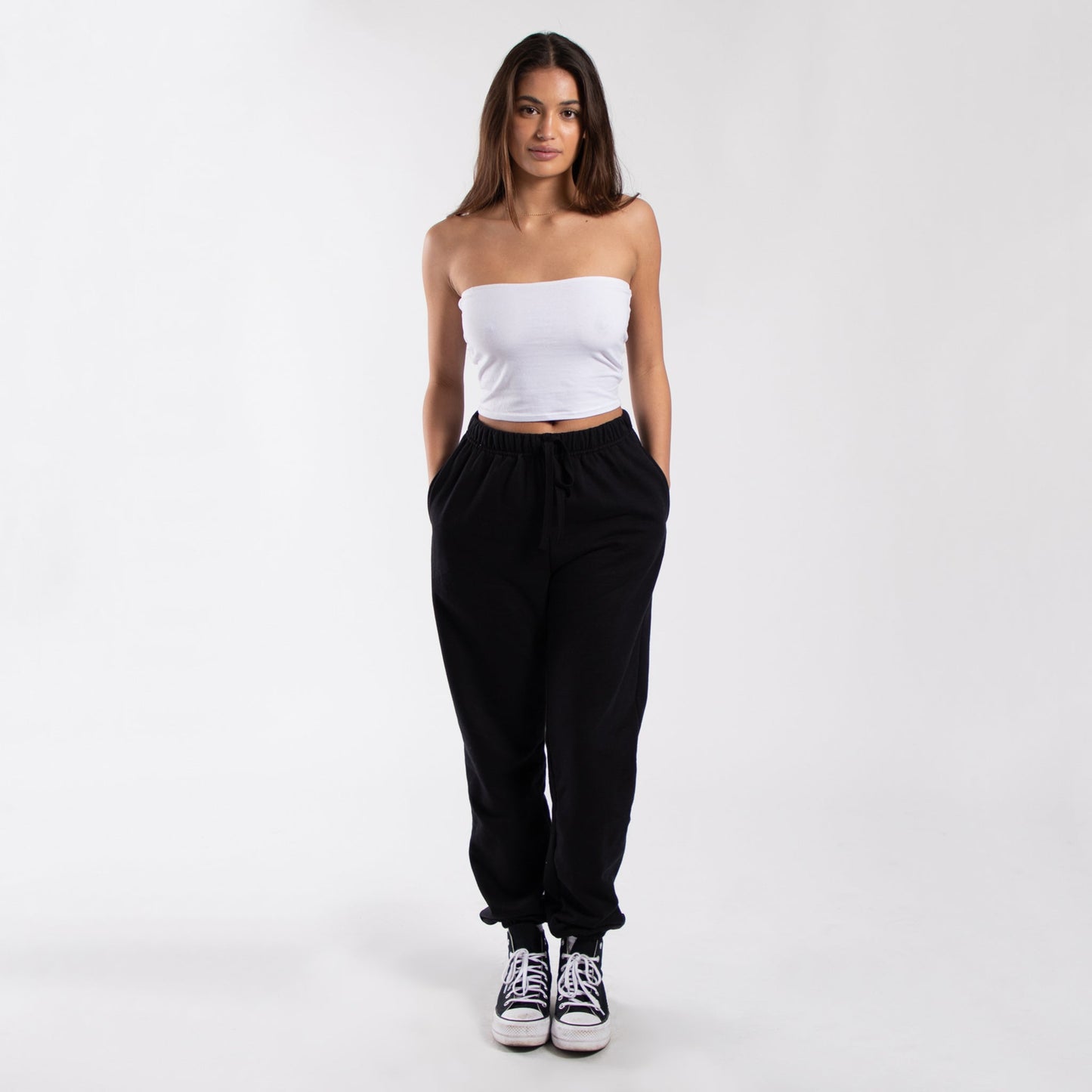 0893 - CLOSEOUT Women's Cropped Strapless Tube Top