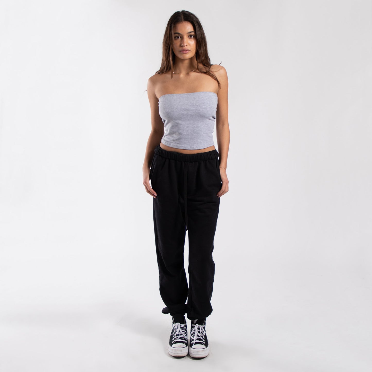 0893 - CLOSEOUT Women's Cropped Strapless Tube Top