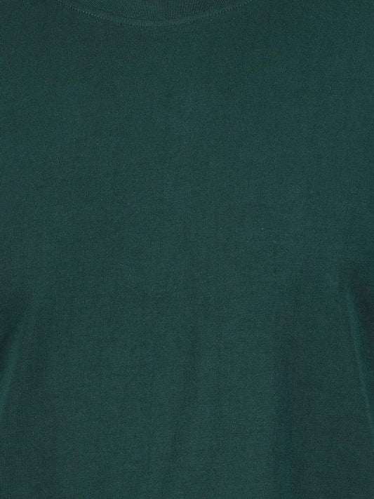 Round Neck Tshirt Green Cotton Tshirt for men and women for summer breathable cool soft fine fabric