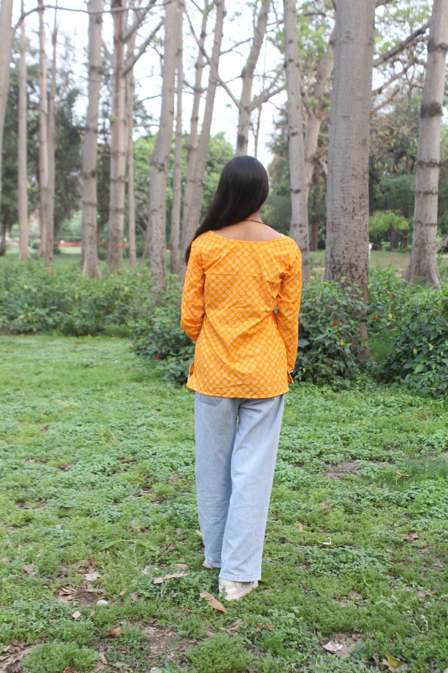 Yellow Dusk Cotton Kurti
